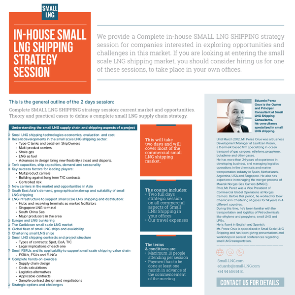 Small LNG Shipping course