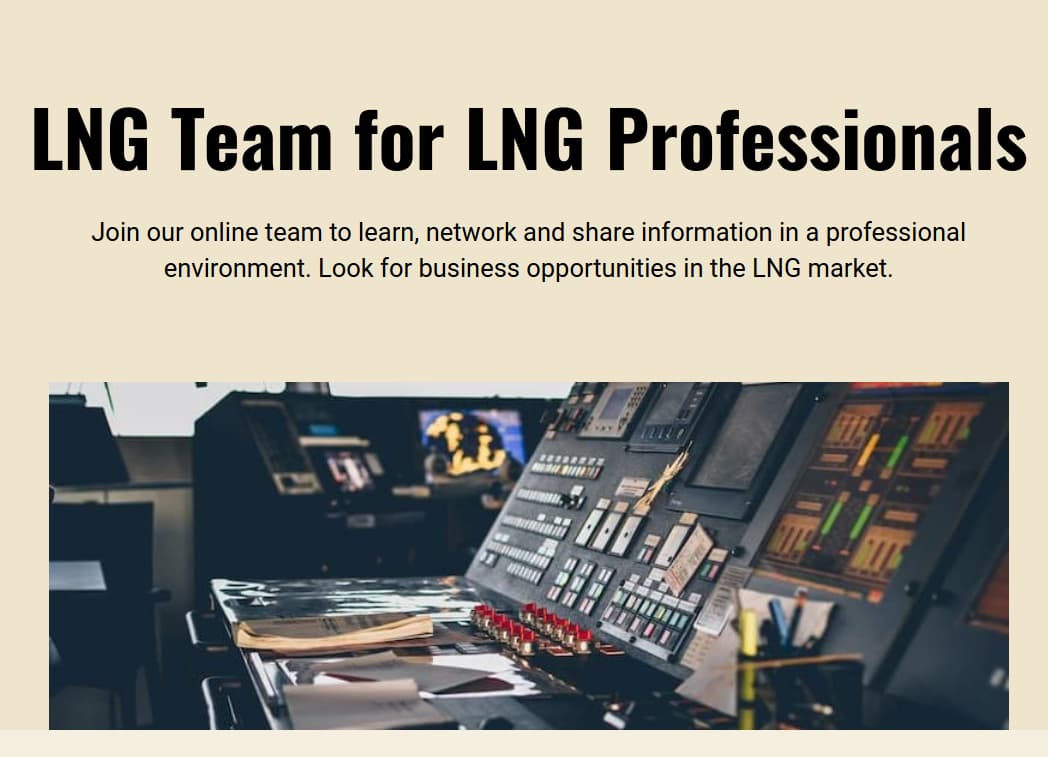 NEW! LNG Team: LNG Professionals Network launched